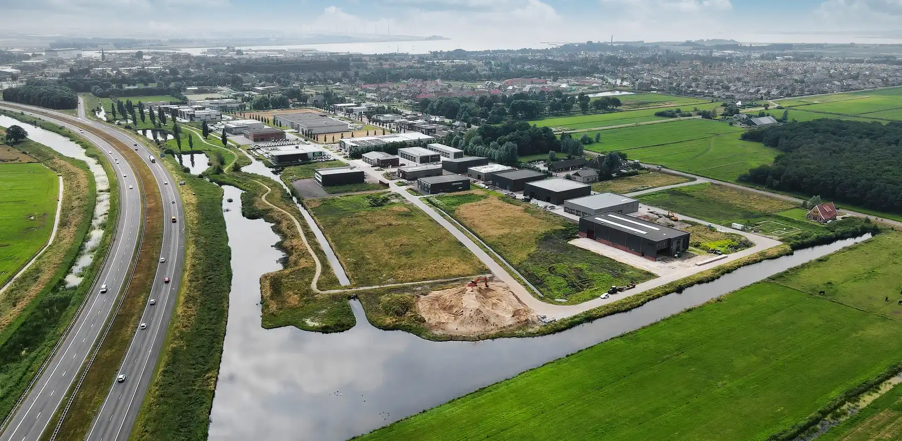 Lemsterpark Lemmer luchtfoto - De Kompanjon